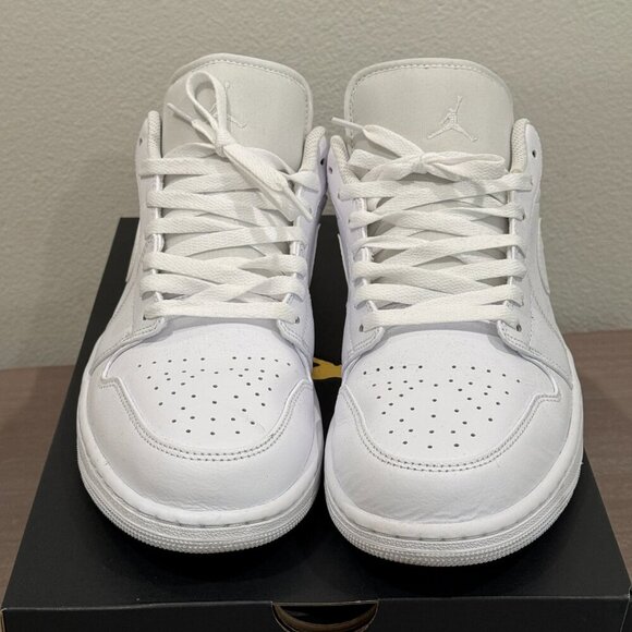 Nike Air Jordan 1 Retro Low Size 11 Triple White - Picture 5 of 8